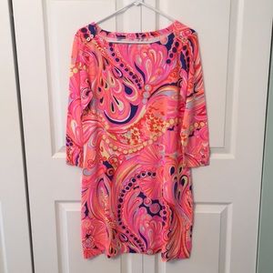 NWT! LILLY PULITZER PINK SOPHIE DRESS, SIZE LARGE